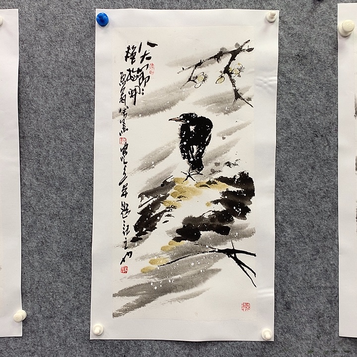 国画李瑞卿花鸟1111111111