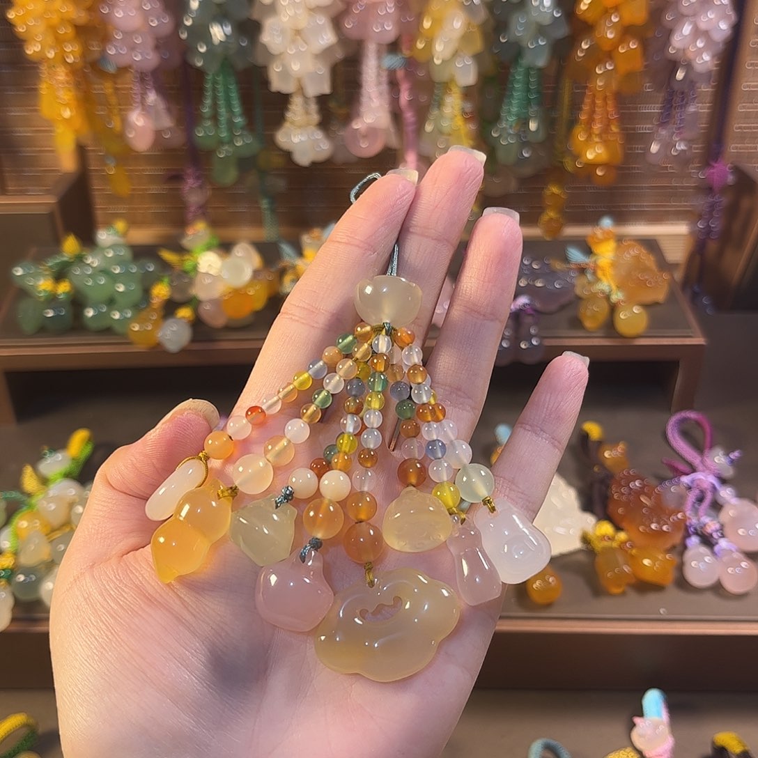 玛瑙/玉髓未镶嵌车挂