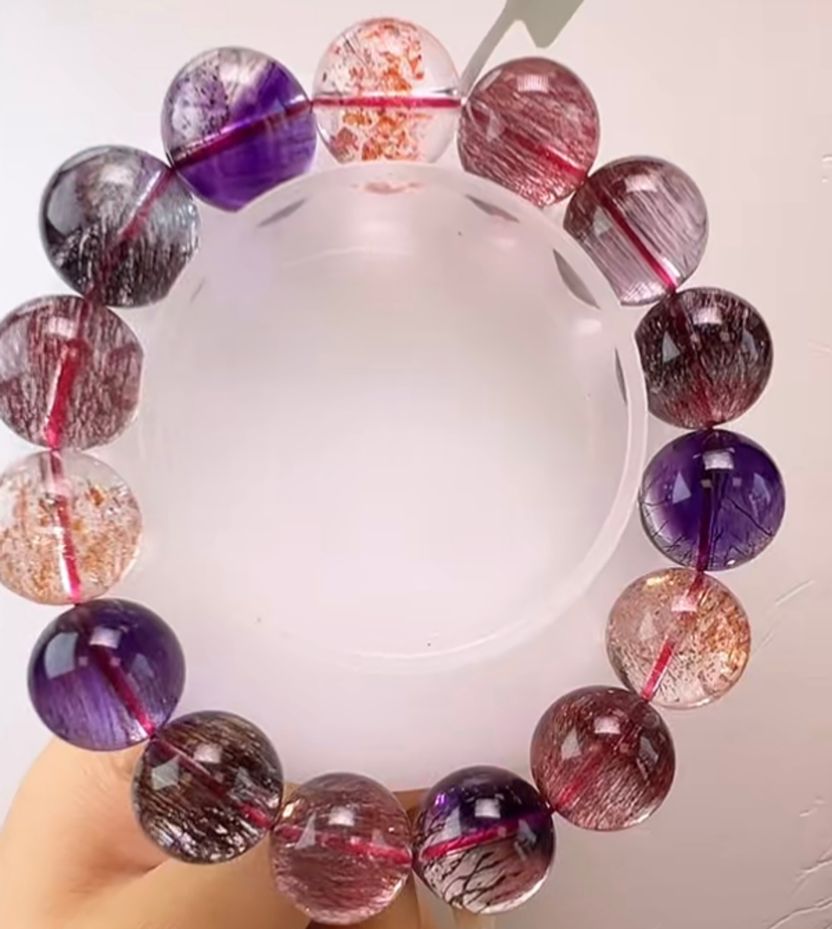 晶匠超七手串15mm+  编号H-M58194