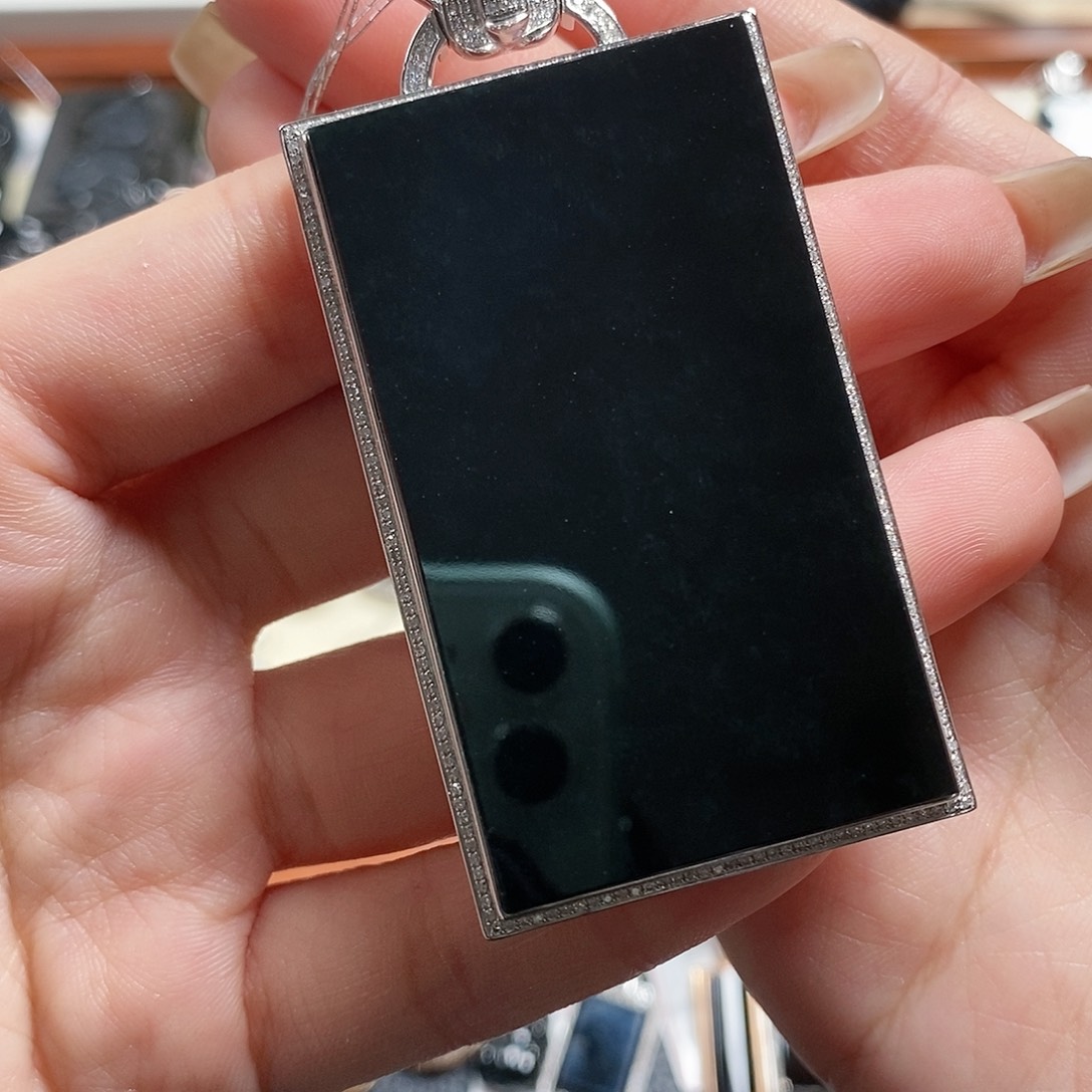 翡翠颈饰18K金镶嵌—***—1。  