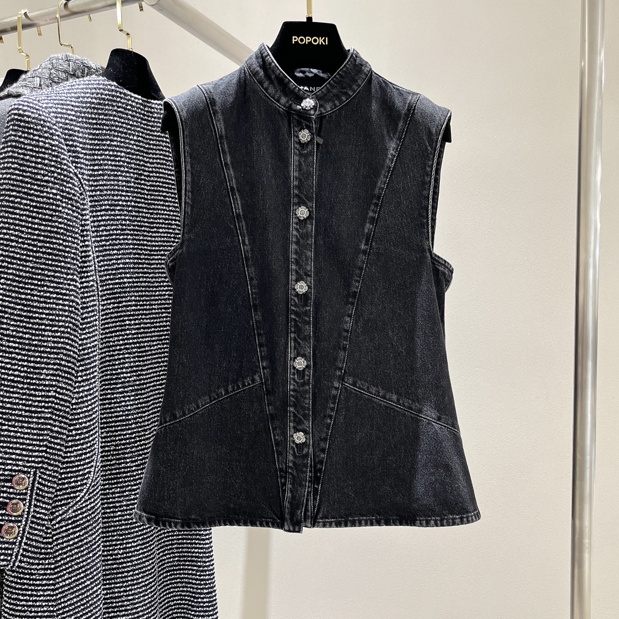 99新 Chanel/香奈儿 牛仔背心/36码/ppk7662/24年高级手工坊