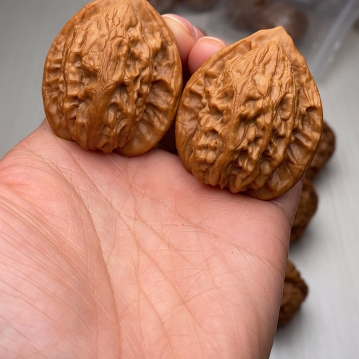 核桃把件文玩核桃大红袍