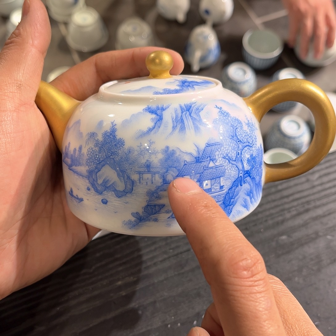 杯青花瓷器青花瓷器