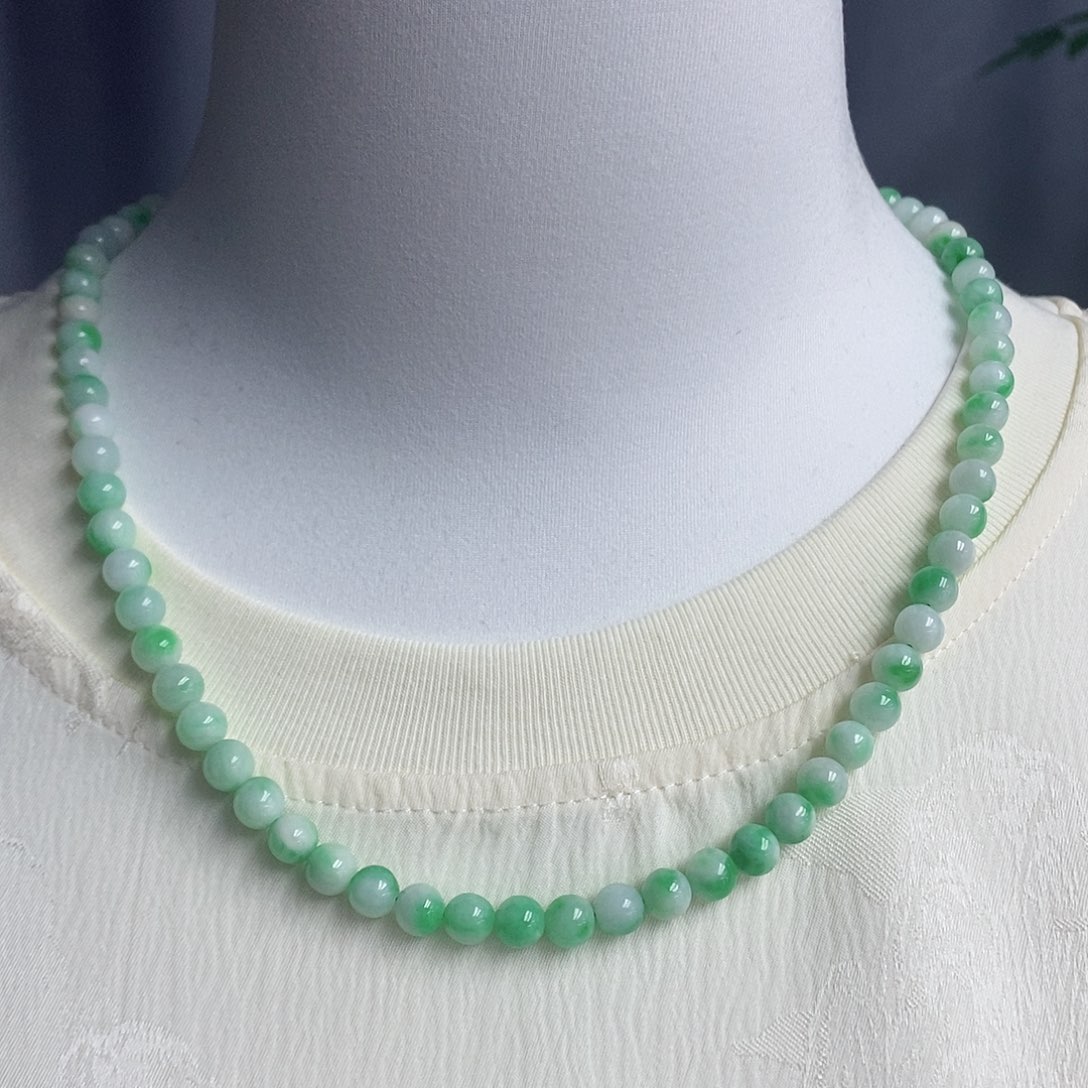 翡翠未镶嵌项链项链