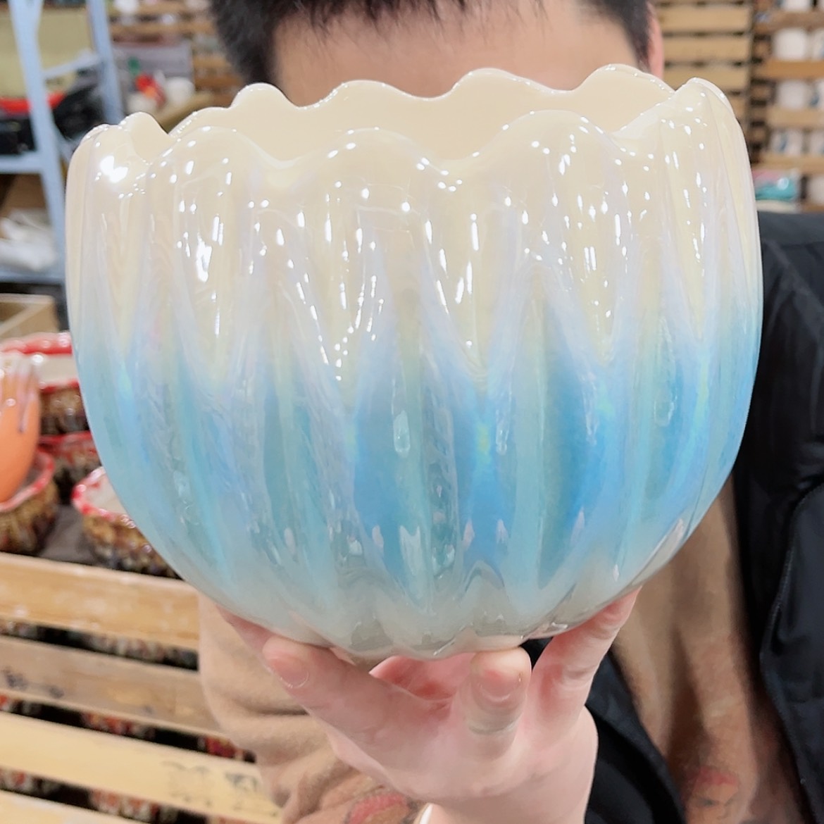 【闪购商品】陶瓷陶瓷多肉植物花盆