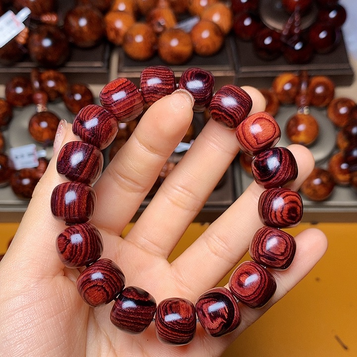 花梨木类手串/手链黄花梨风化料老挝花梨土埋料1.3