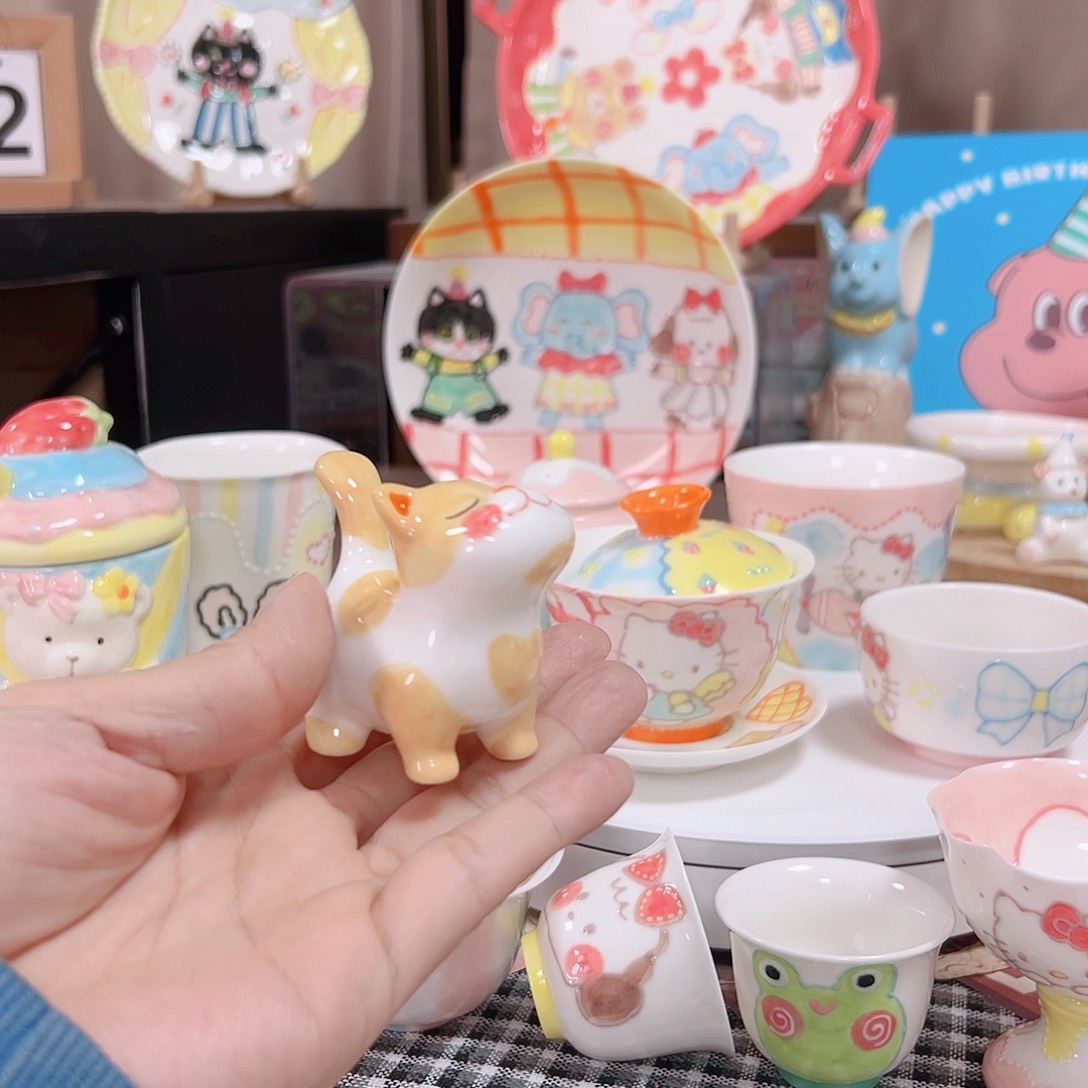 可爱陶瓷高温手作
