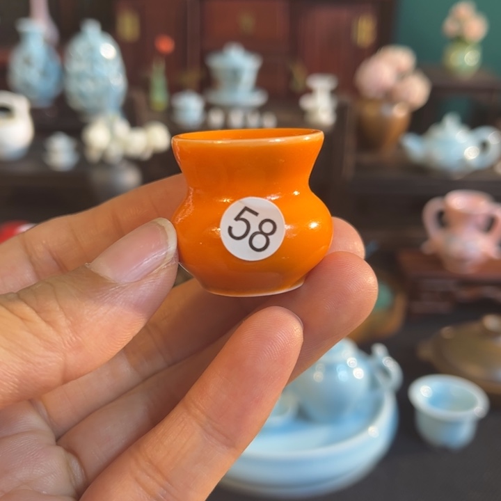 摆件微陶老王迷你花瓶