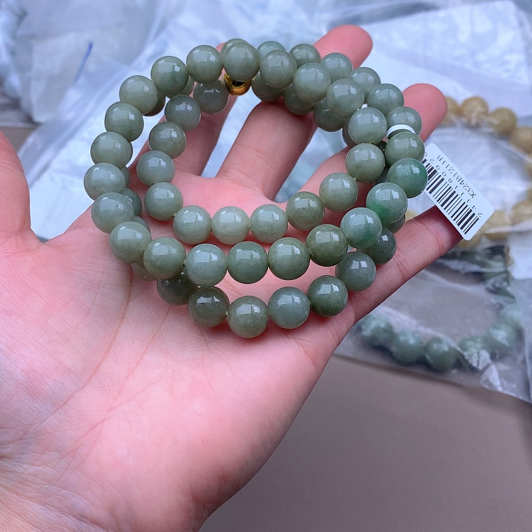 未镶嵌手串定制翡翠