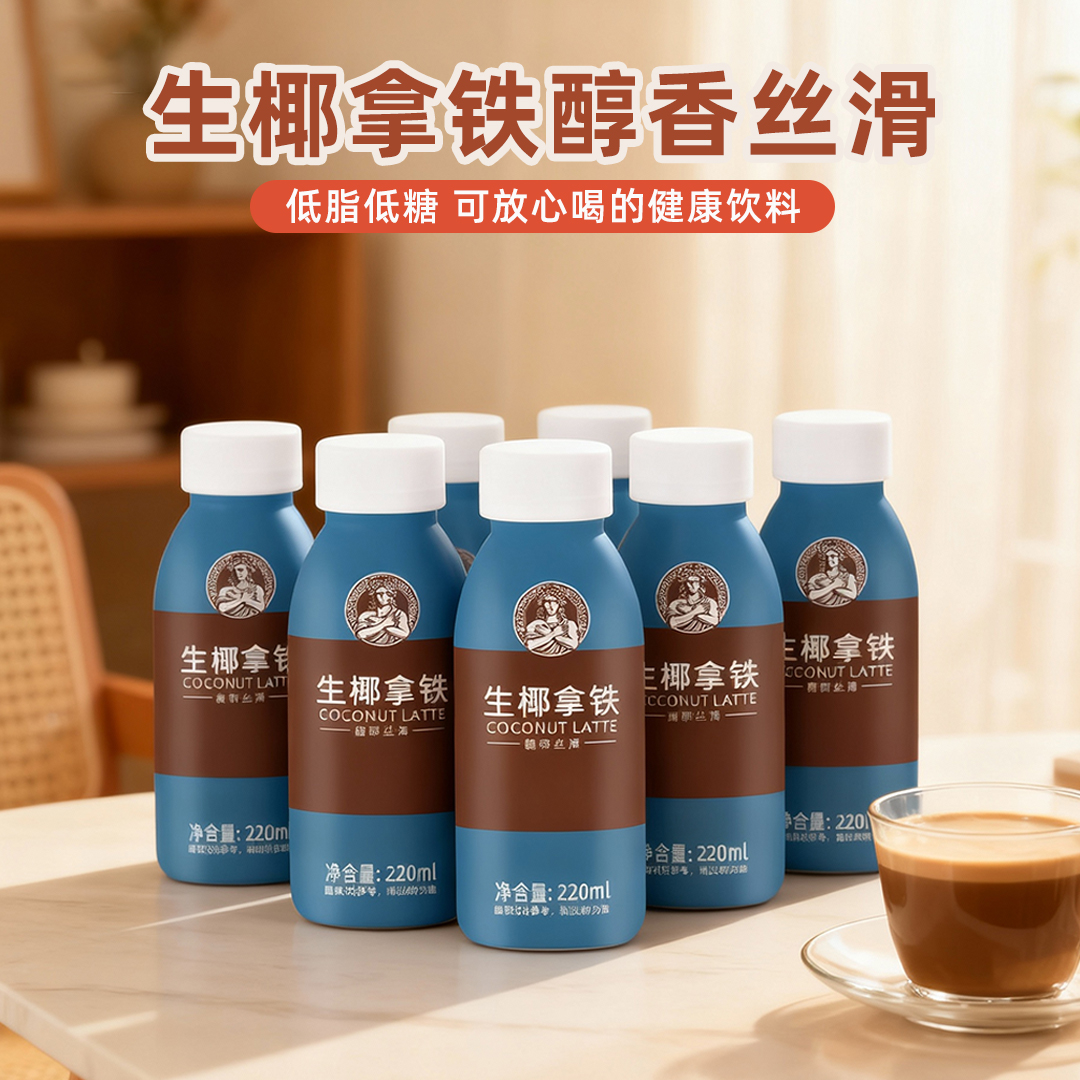 【工厂促销】生椰拿铁即饮咖啡办公学生运动平替奶茶风味饮品
