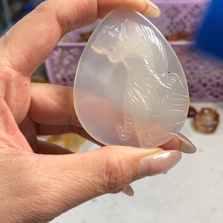 玛瑙/玉髓吊坠(不含链)未镶嵌