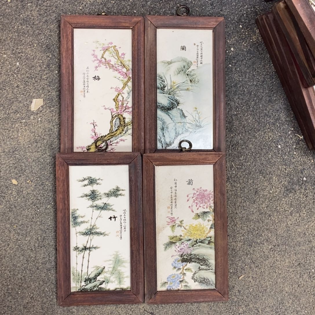 瓷30*16*4 景德镇瓷板画柴窑烧制