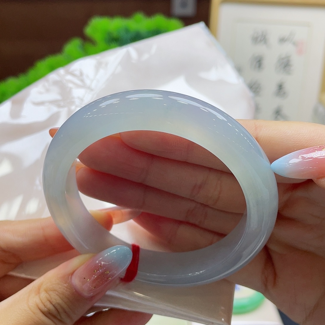 翡翠未镶嵌手镯19 号链接