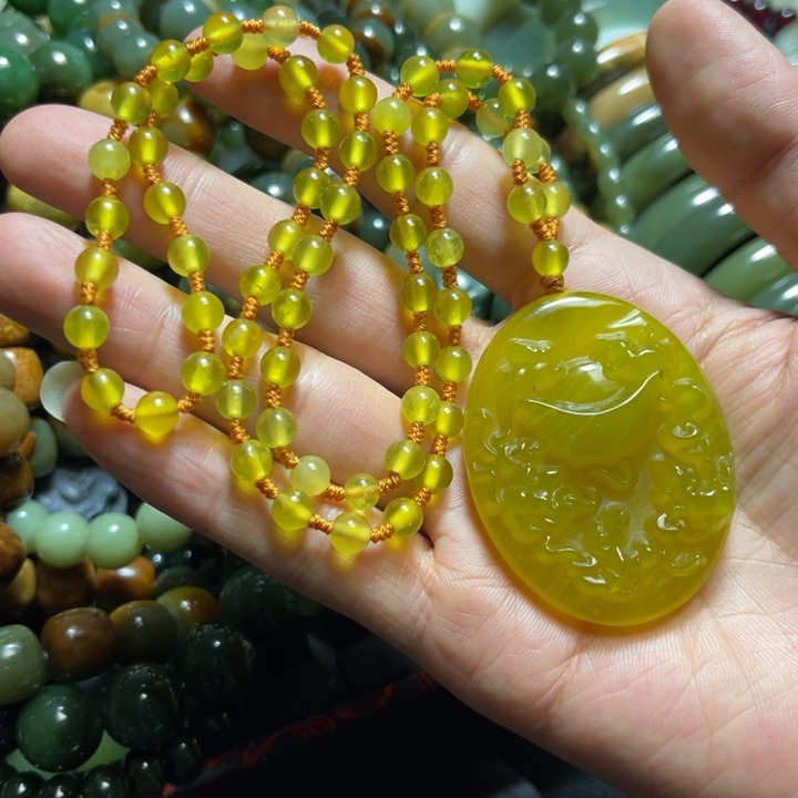 蛇纹石玉未镶嵌手链