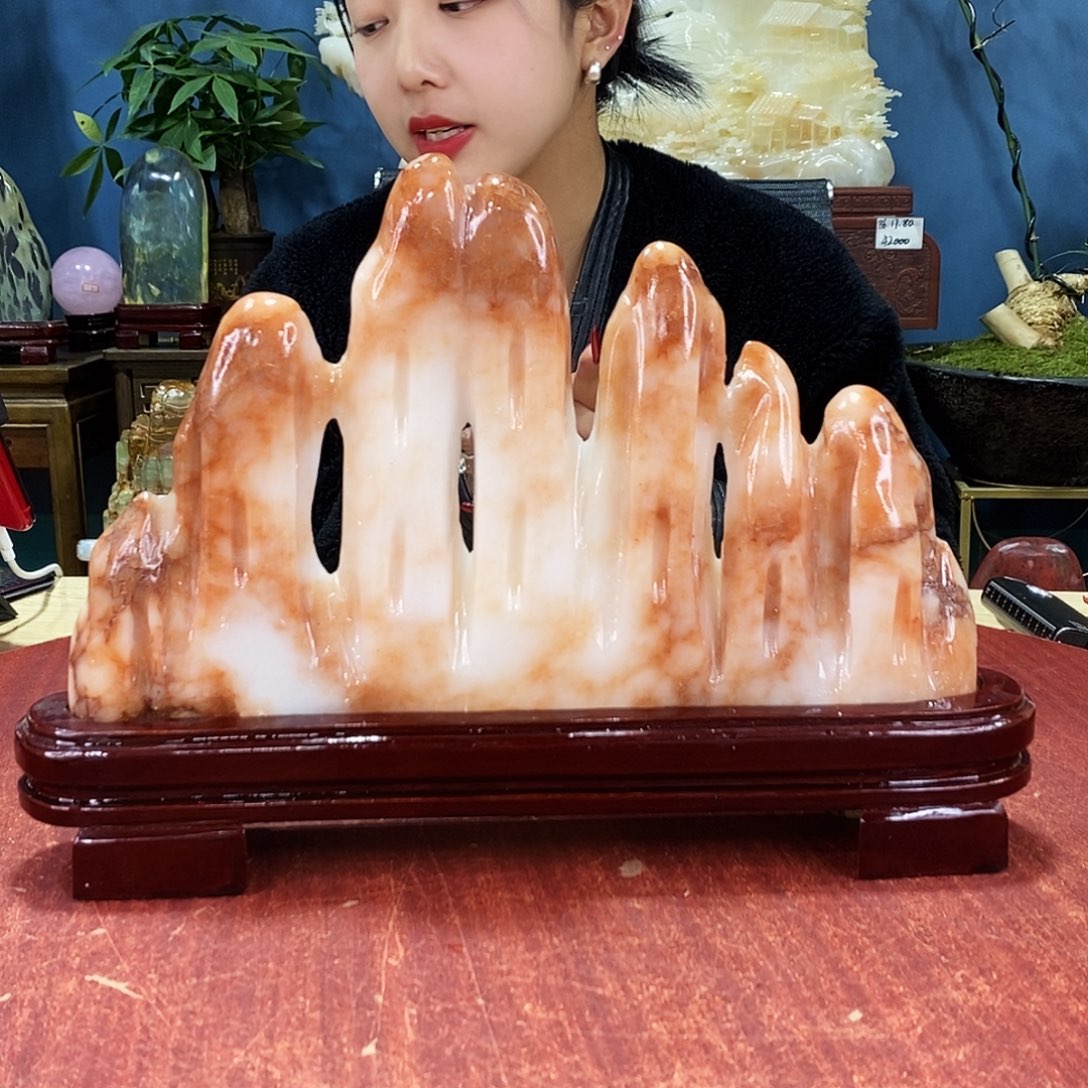 玉天然玉石摆件制作