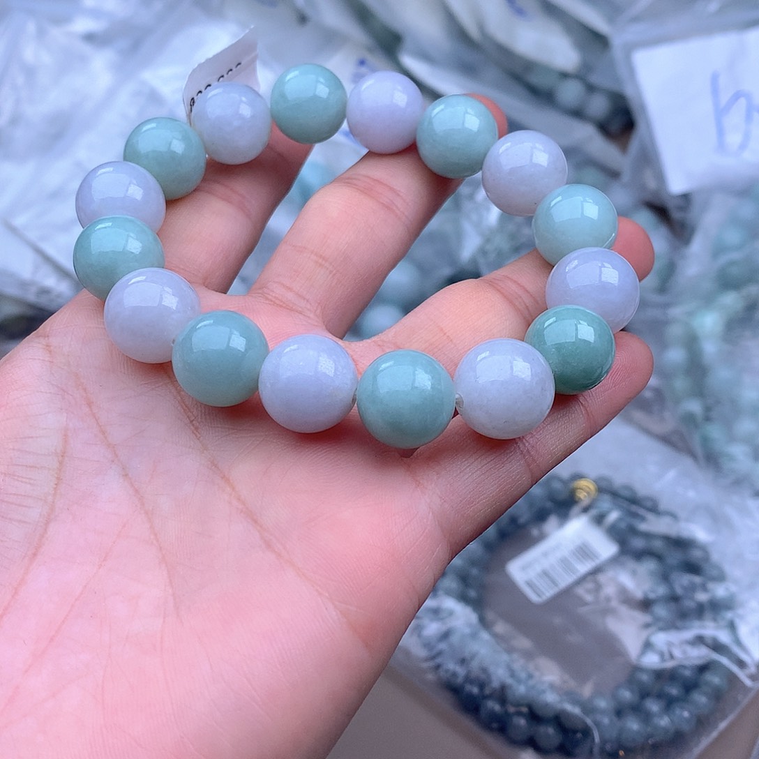 未镶嵌手串定制翡翠
