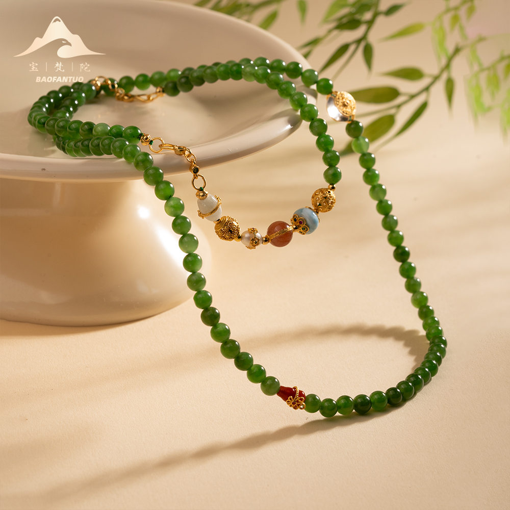 宝梵陀和田玉项链  2973 