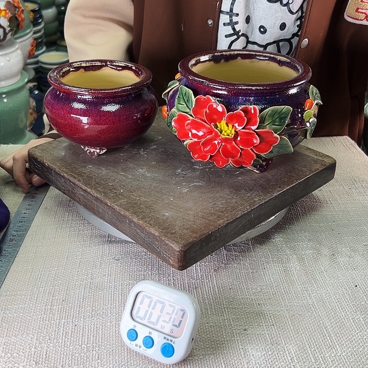 泳坤堂石湾花盆陶瓷