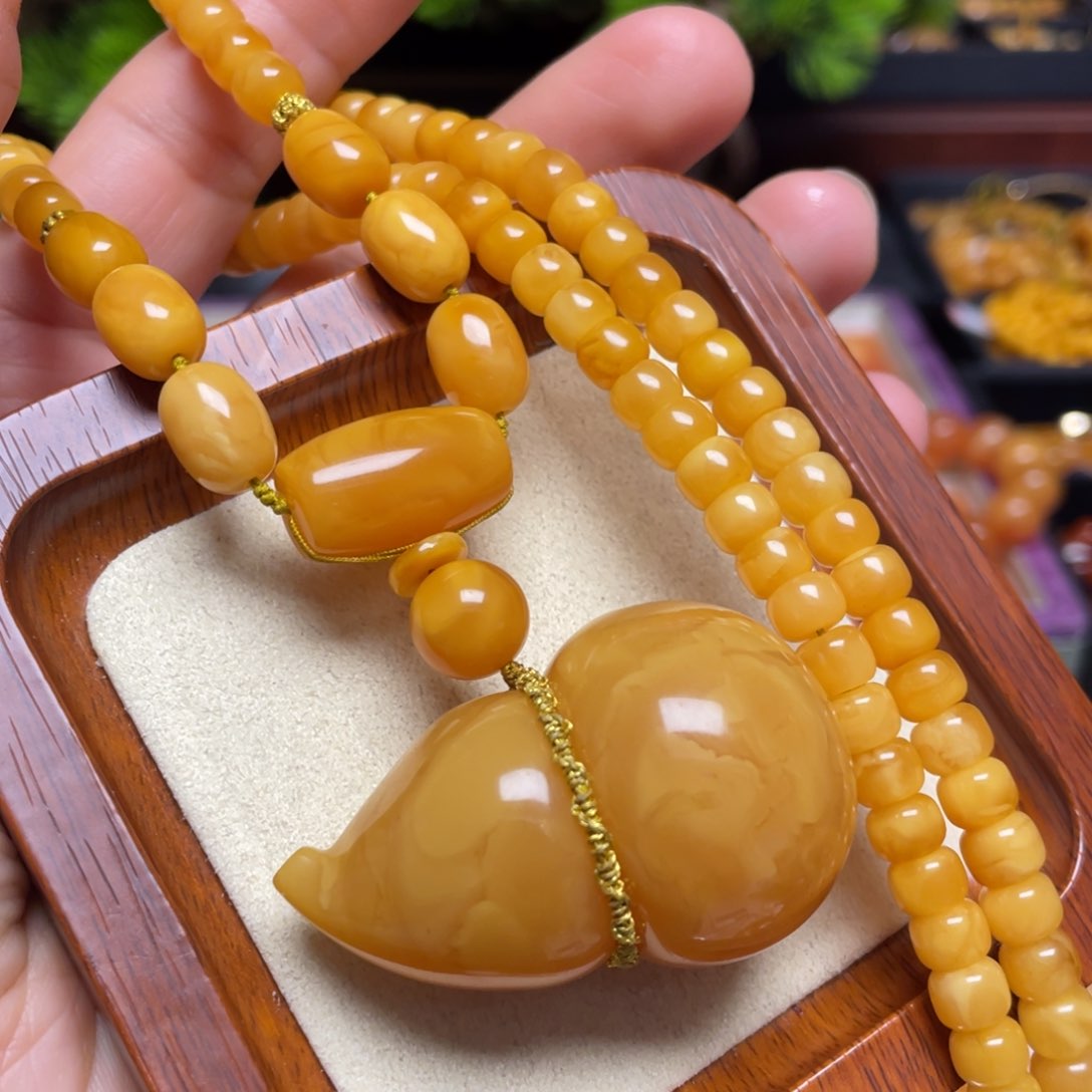 蜜蜡颈饰未镶嵌项链