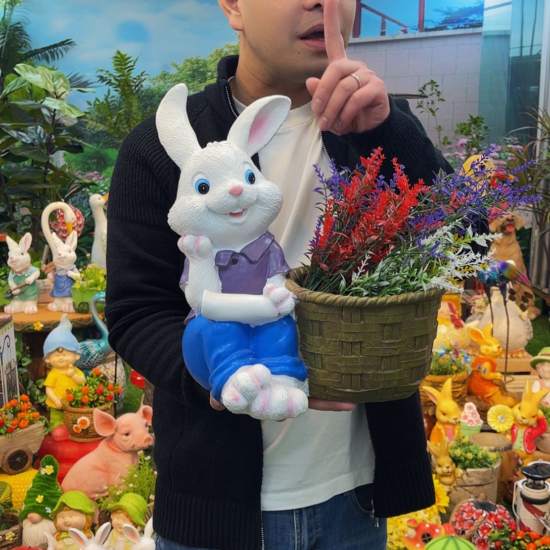 红陶花园庭院摆件