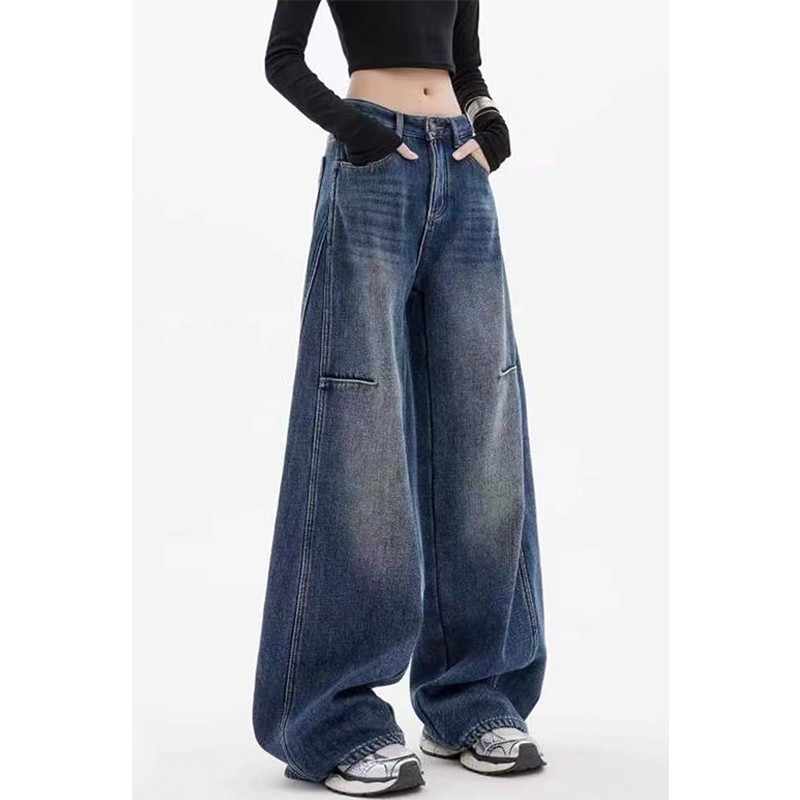 高品质女士弯刀裤牛仔裤