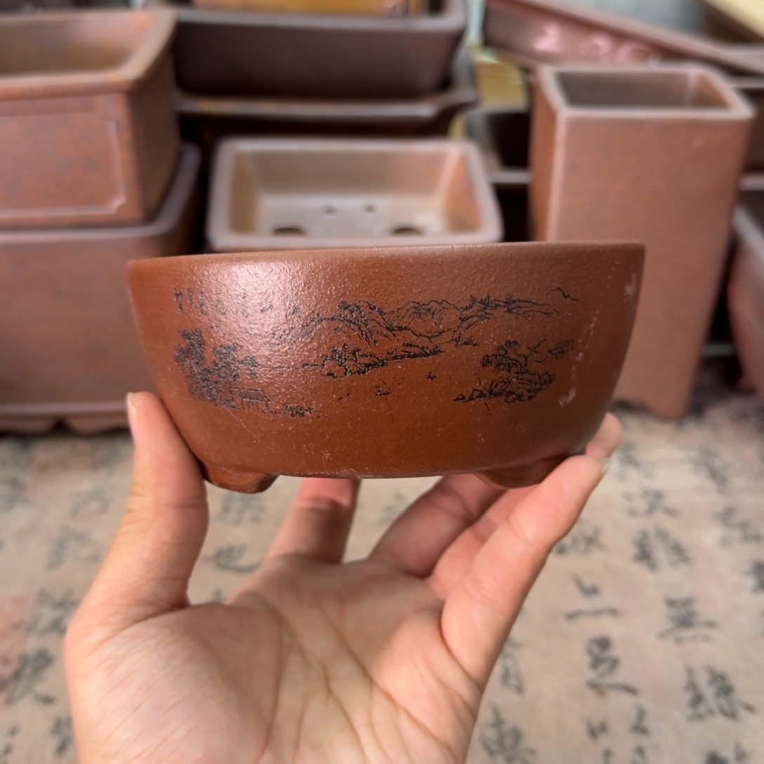 紫砂花盆98号宜兴紫砂正品12.5x4.5