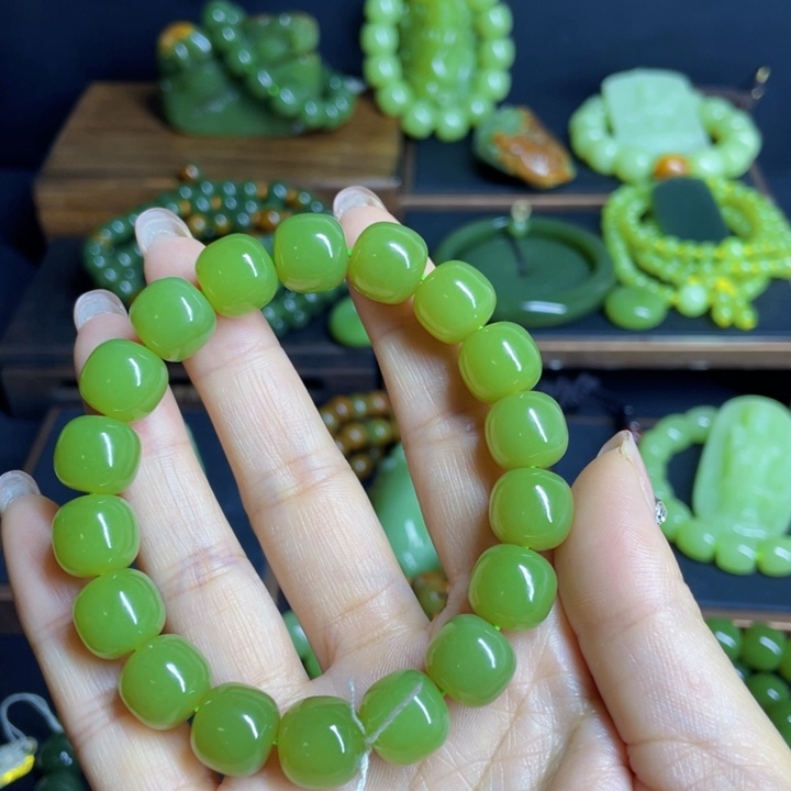 平***云和田玉未镶嵌手链