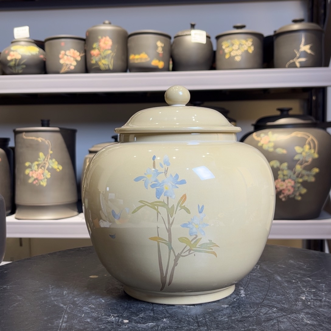 罐微瑕白泥亮光醒茶罐