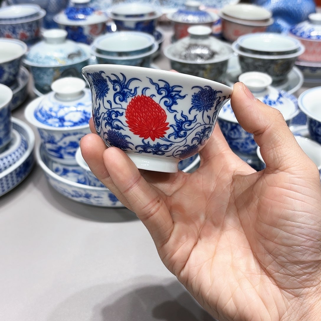 盖碗岁**歌景德镇高温茶具