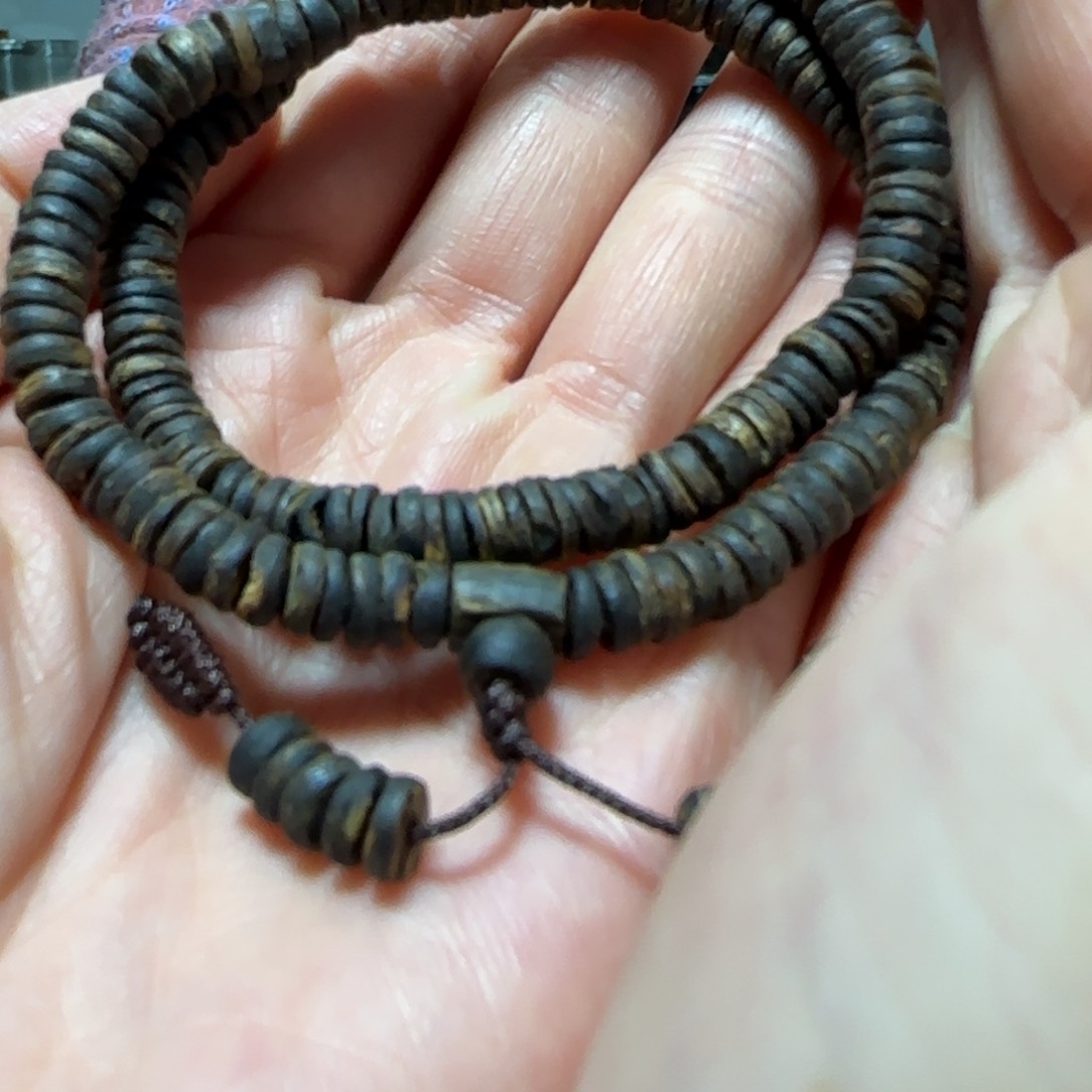 沉香手串绿棋楠沉香双圈定制款手串10克+