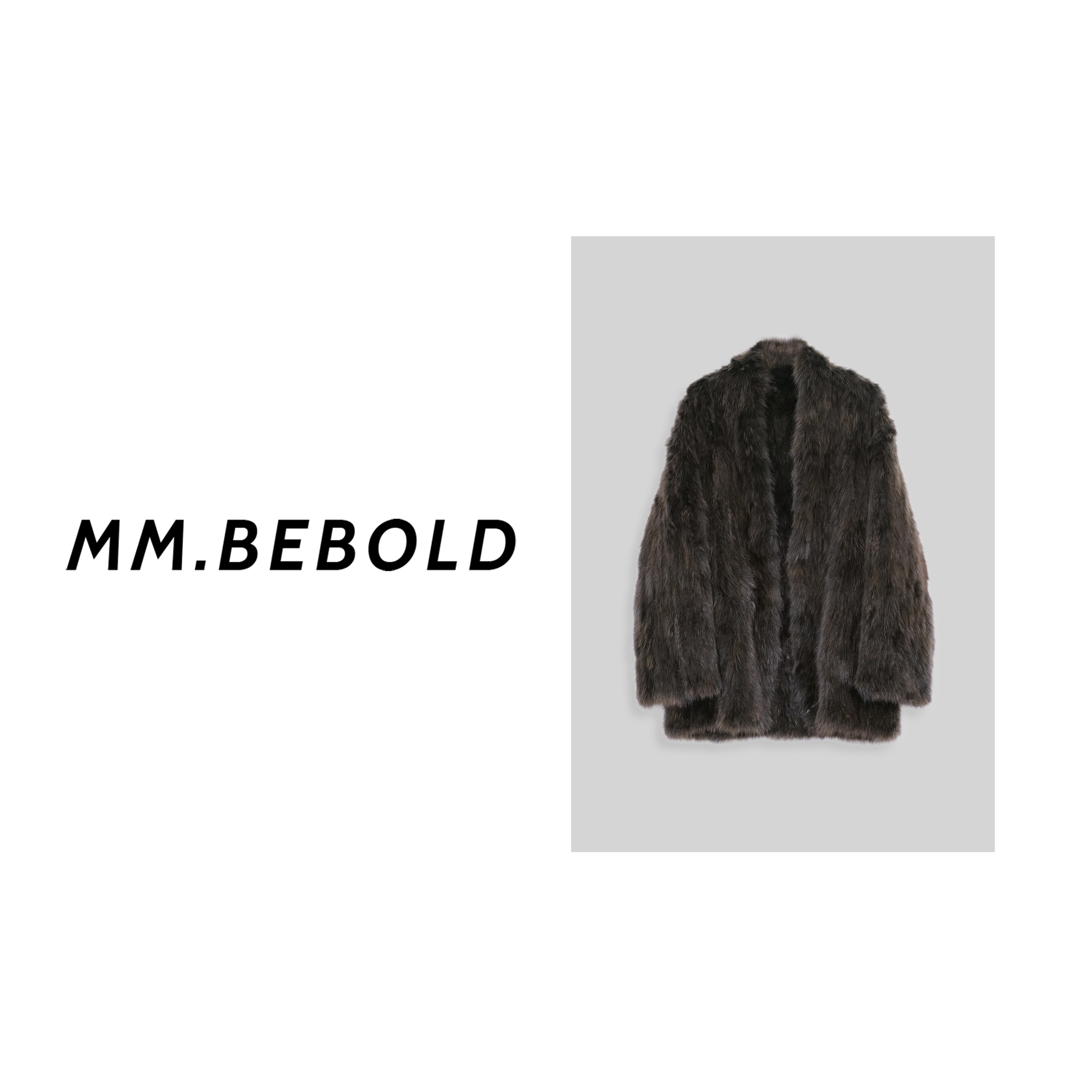 【大大精选】气场 高级感简约披肩式皮草MO272