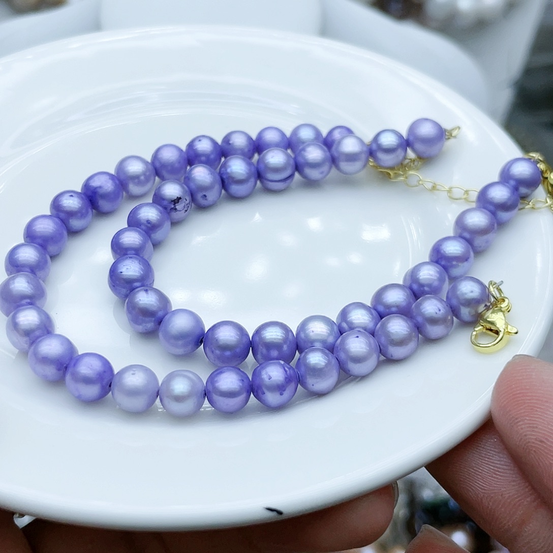 淡水珍珠颈饰钛钢