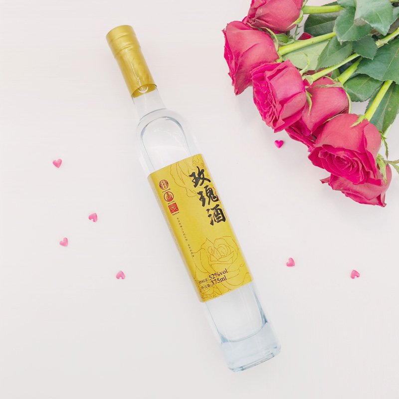 阁老贡玫瑰酒大曲纯粮清香型白酒52度375