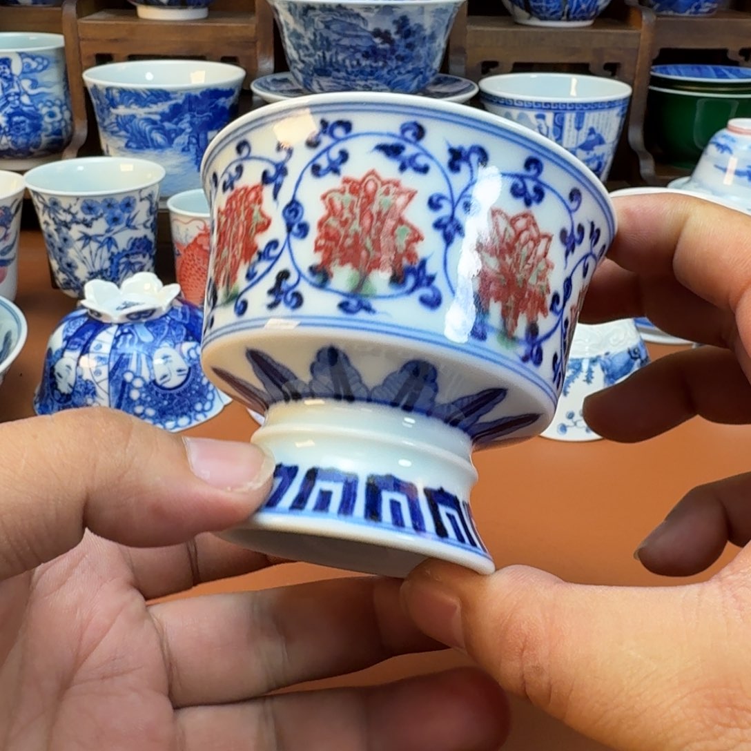 M***r杯子陶景德镇全手工手绘陶瓷
