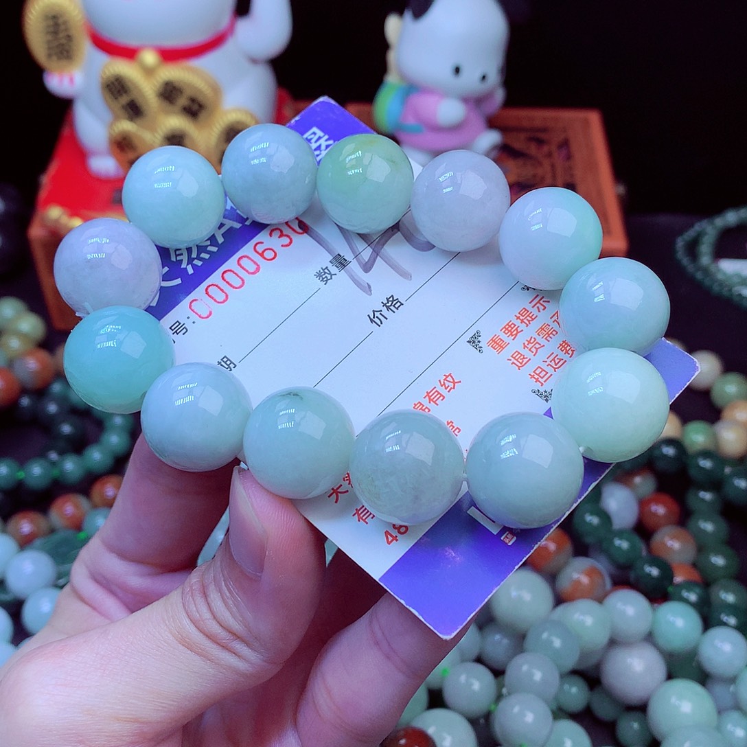 翡翠未镶嵌毛衣链