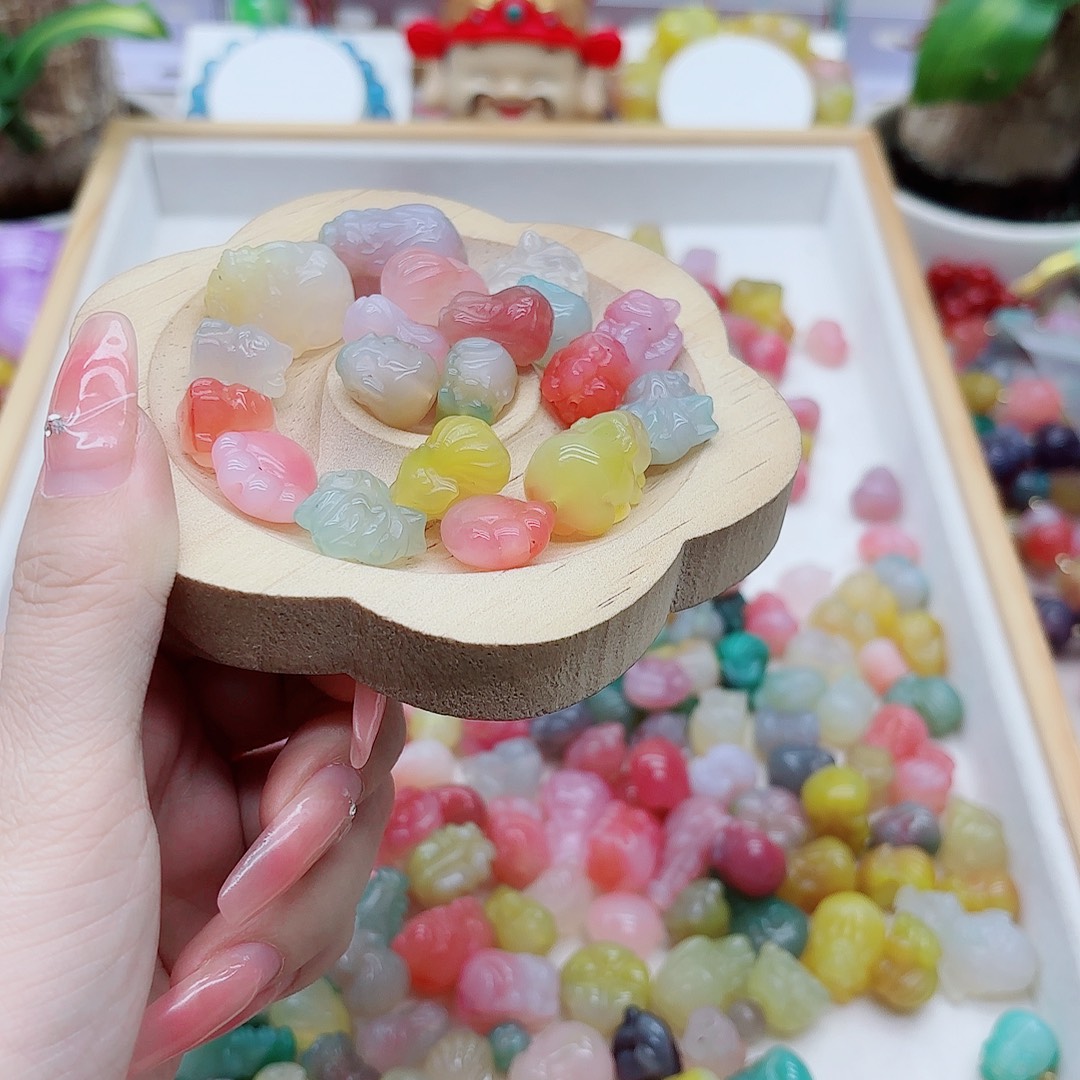 小***莉玛瑙/玉髓未镶嵌手链盐源63