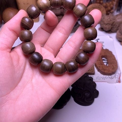檀香木手串/手链檀香阴沉13/14横纹满纹