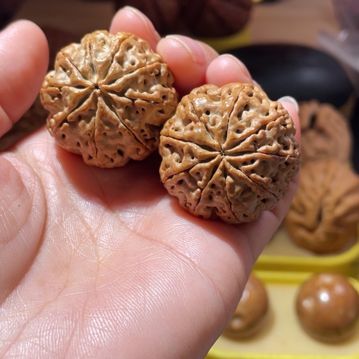 桃核把件九瓣金刚菩提