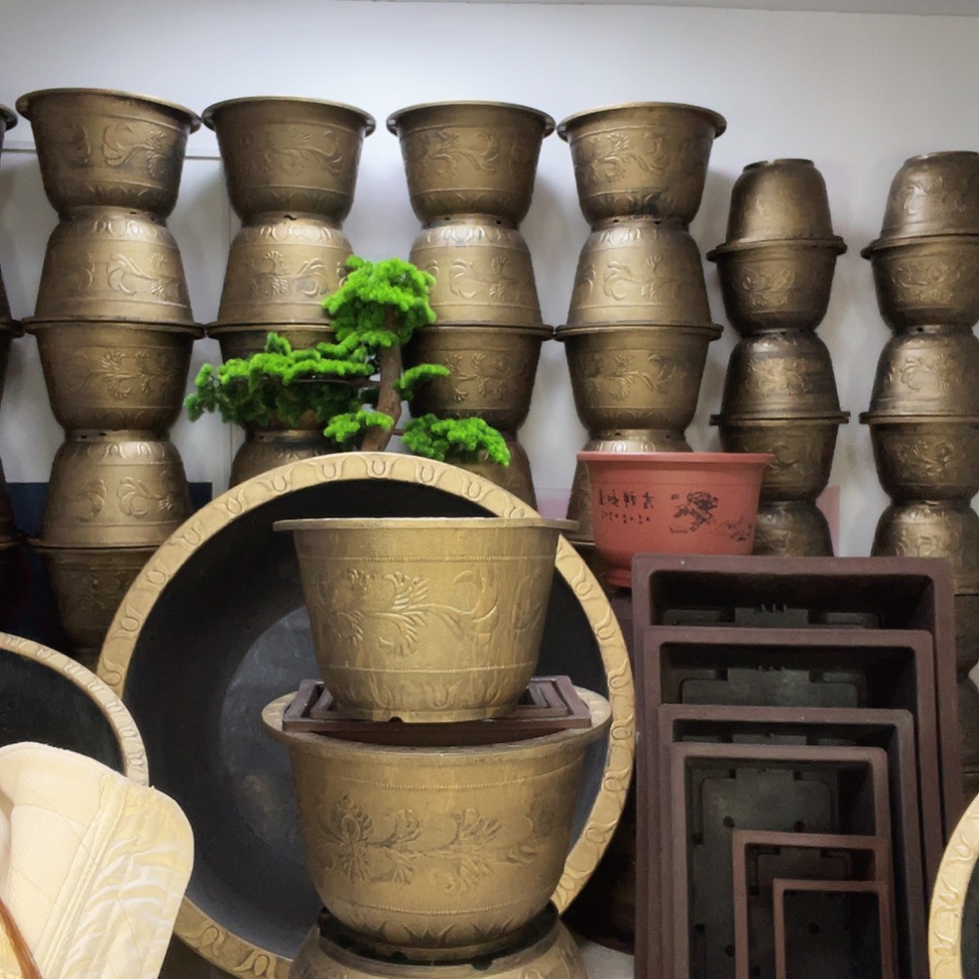 1个83盆栽！有孔黑色！