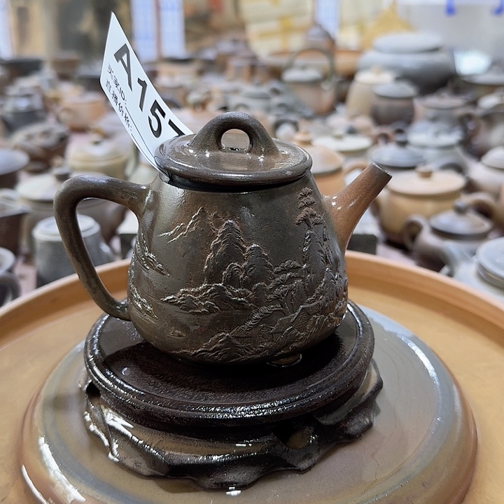 紫砂茶壶钱*郑坭兴柴烧