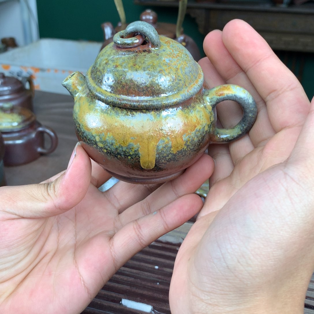 紫砂茶壶纯自然柴烧