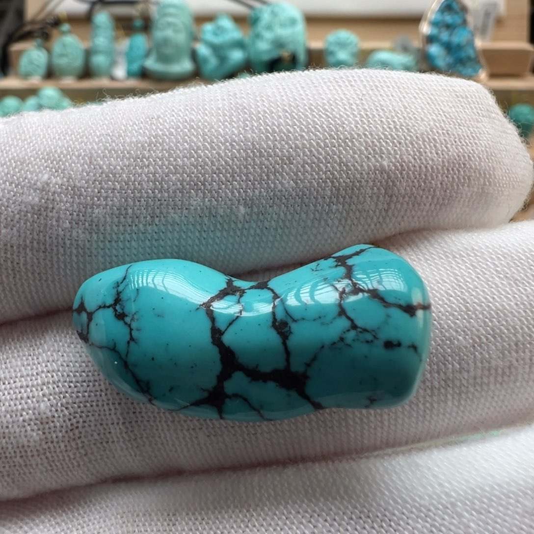 绿松石未镶嵌配饰11.5*27