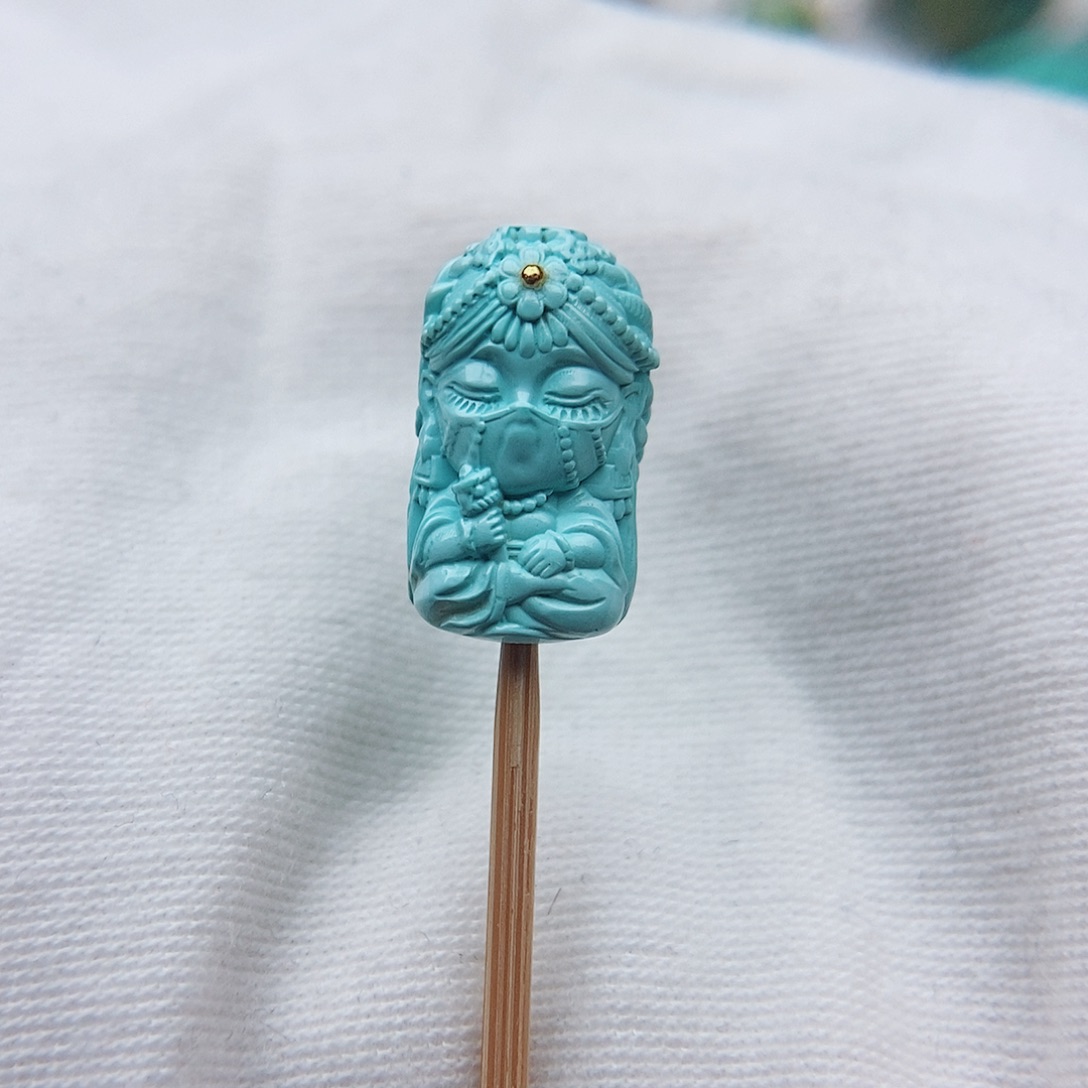 绿松石未镶嵌颈饰