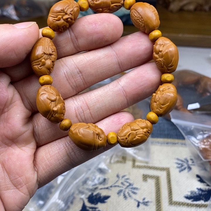 橄榄核手串/手链橄榄核雕工艺手串