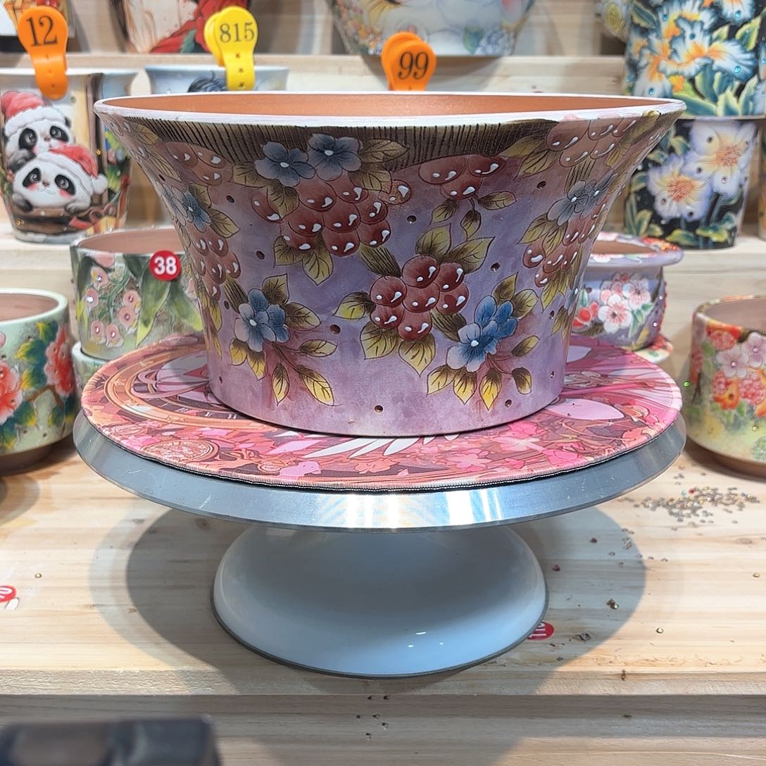 紫砂花盆手工花盆默认微瑕26/14