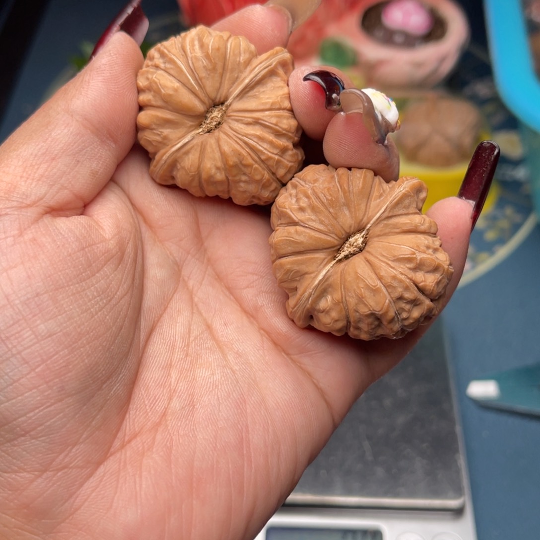 文玩核桃把件南瓜墩40