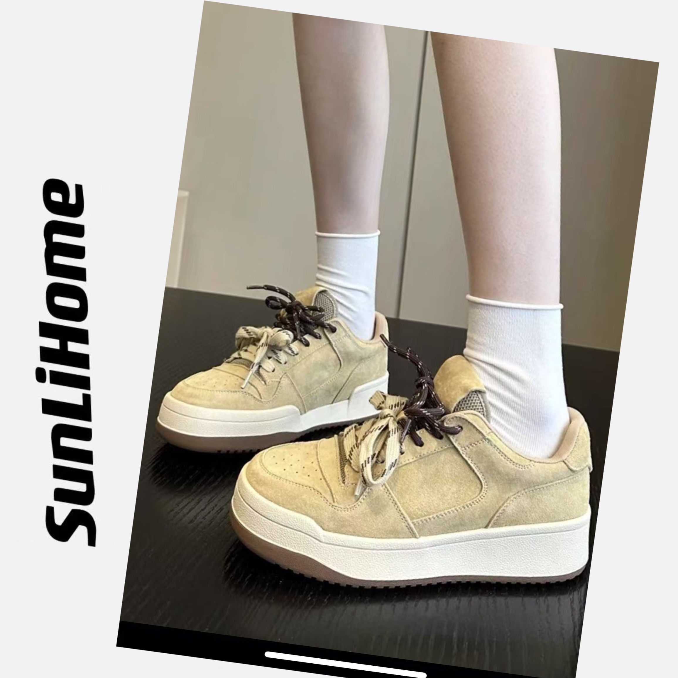 SL-【春款板鞋】真皮复古2025新款休闲鞋