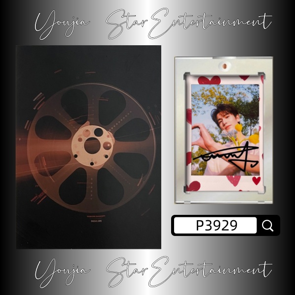 P3929【张凌赫】正品拍立得照片 爱心边框