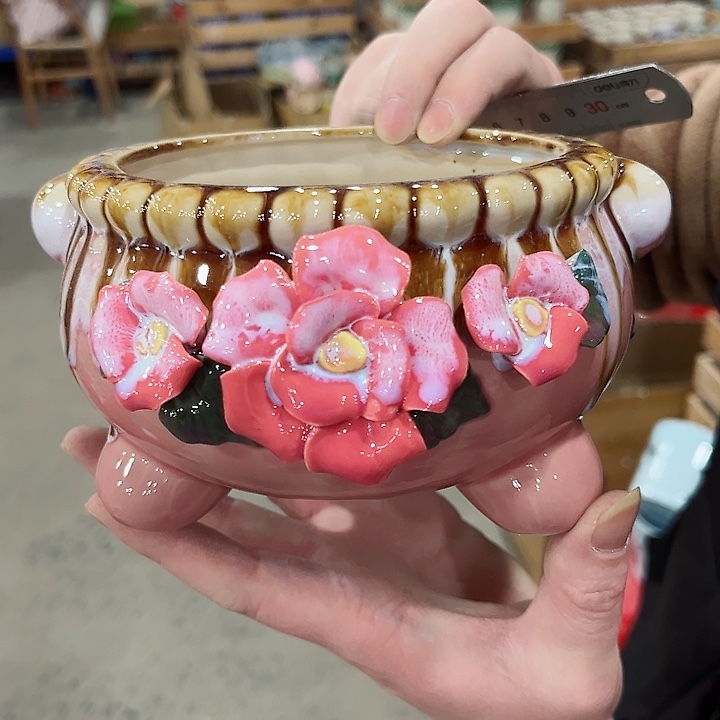 陶瓷陶瓷多肉植物花盆