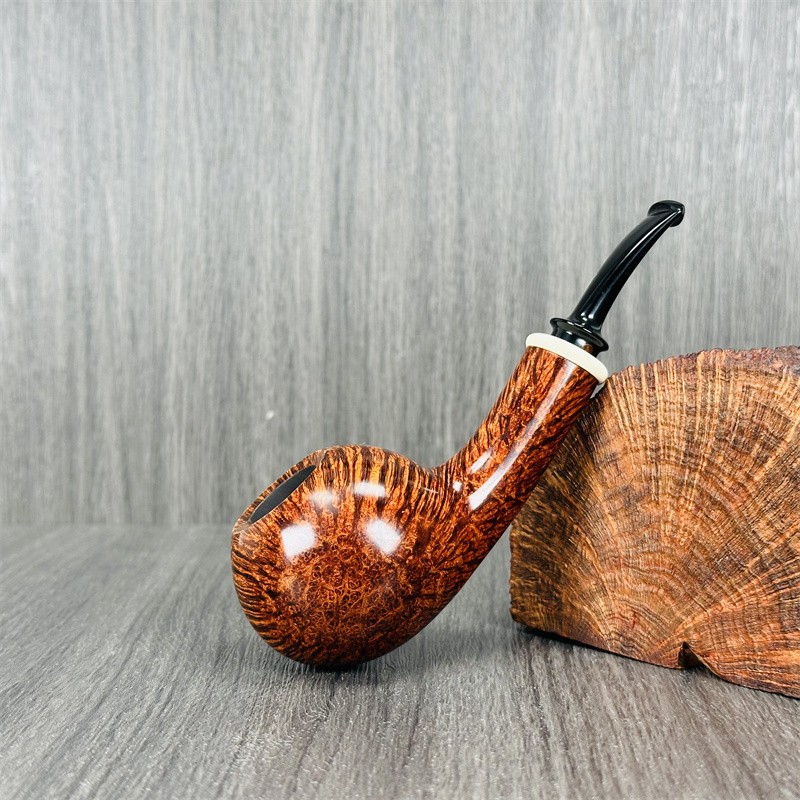 丹麦缇娜巴勒比 Tine Balleby手工石楠木烟斗光面苹果河豚斗精品